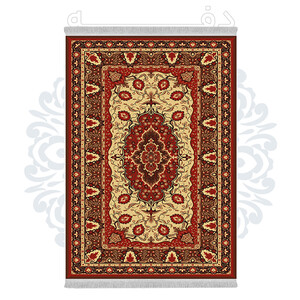 فرشینه از جنس پارچه هازان مخمل ترک طرح سنتی و مدرن برند دفه کد DHU204