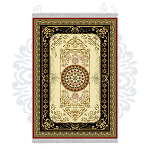 فرشینه از جنس پارچه هازان مخمل ترک طرح سنتی و مدرن برند دفه کد DHU216