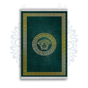 فرشینه از جنس پارچه هازان مخمل ترک طرح سنتی و مدرن برند دفه کد DAMG26