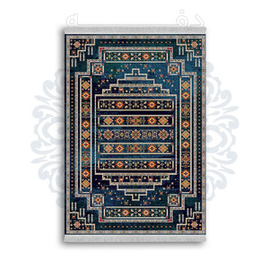 فرشینه از جنس پارچه هازان مخمل ترک طرح سنتی و مدرن برند دفه کد DAMG113
