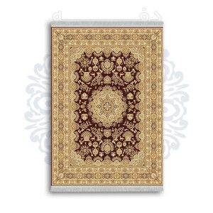 فرشینه از جنس پارچه هازان مخمل ترک طرح سنتی و مدرن برند دفه کد DAMG259