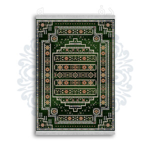 فرشینه از جنس پارچه هازان مخمل ترک طرح سنتی و مدرن برند دفه کد DAMG363