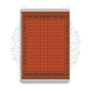 فرشینه از جنس پارچه هازان مخمل ترک طرح سنتی و مدرن برند دفه کد DAMG493