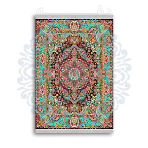 فرشینه از جنس پارچه هازان مخمل ترک طرح سنتی و مدرن برند دفه کد DAMG514