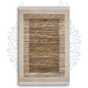 فرشینه از جنس پارچه هازان مخمل ترک طرح گلیم برند دفه کد DDGG 44