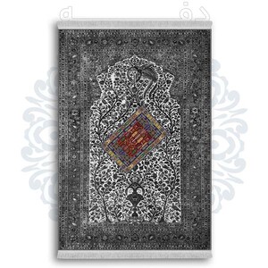 فرشینه از جنس پارچه هازان مخمل ترک طرح گلیم برند دفه کد DDGG 51