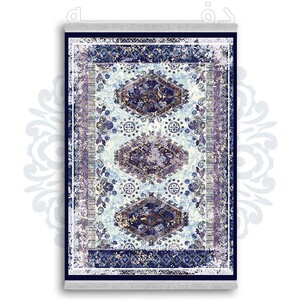 فرشینه از جنس پارچه هازان مخمل ترک طرح گلیم برند دفه کد DDGG 58