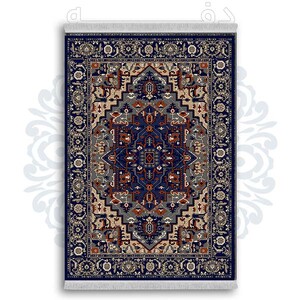 فرشینه از جنس پارچه هازان مخمل ترک طرح گلیم برند دفه کد DDGG 65