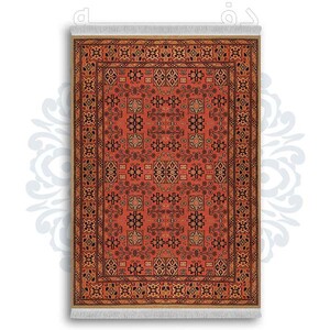 فرشینه از جنس پارچه هازان مخمل ترک طرح گلیم برند دفه کد DDGG 69