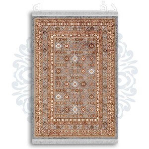 فرشینه از جنس پارچه هازان مخمل ترک طرح گلیم برند دفه کد DDGG 82