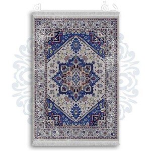 فرشینه از جنس پارچه هازان مخمل ترک طرح گلیم برند دفه کد DDGG 115