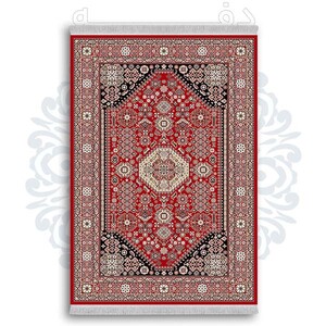 فرشینه از جنس پارچه هازان مخمل ترک طرح گلیم برند دفه کد DDGG 168