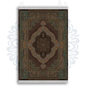 فرشینه از جنس پارچه هازان مخمل ترک طرح سنتی و مدرن برند دفه کد DDSS17