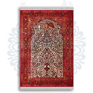 فرشینه از جنس پارچه هازان مخمل ترک طرح سنتی و مدرن برند دفه کد DDSS25