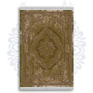 فرشینه از جنس پارچه هازان مخمل ترک طرح سنتی و مدرن برند دفه کد DDSS126