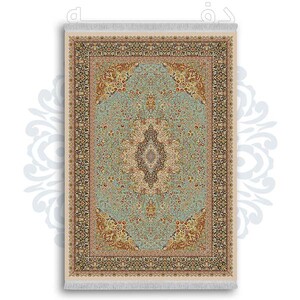 فرشینه از جنس پارچه هازان مخمل ترک طرح سنتی و مدرن برند دفه کد DDSS181