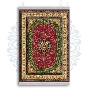 فرشینه از جنس پارچه هازان مخمل ترک طرح سنتی و مدرن برند دفه کد DDSS187