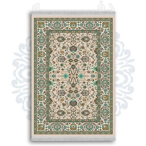 فرشینه از جنس پارچه هازان مخمل ترک طرح سنتی و مدرن برند دفه کد DDSS193
