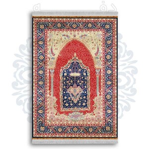 فرشینه از جنس پارچه هازان مخمل ترک طرح سنتی و مدرن برند دفه کد DDSS197