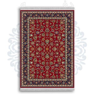 فرشینه از جنس پارچه هازان مخمل ترک طرح سنتی و مدرن برند دفه کد DDSS220
