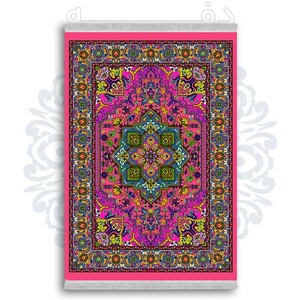 فرشینه از جنس پارچه هازان مخمل ترک طرح سنتی و مدرن برند دفه کد DDSS228
