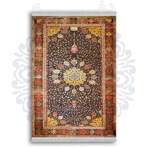فرشینه از جنس پارچه هازان مخمل ترک طرح سنتی و مدرن برند دفه کد DDSS240
