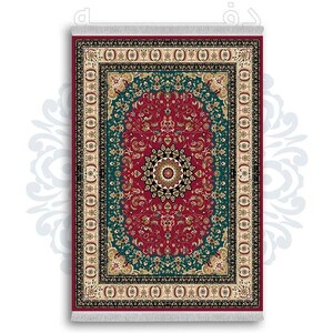 فرشینه از جنس پارچه هازان مخمل ترک طرح سنتی و مدرن برند دفه کد DDSS252