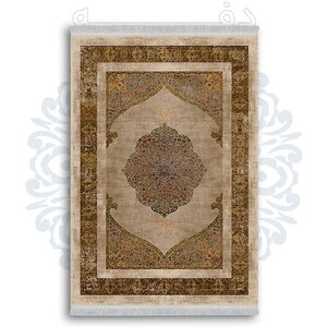 فرشینه از جنس پارچه هازان مخمل ترک طرح سنتی و مدرن برند دفه کد DDSS255