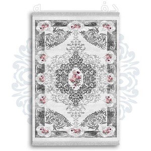 فرشینه از جنس پارچه هازان مخمل ترک طرح سنتی و مدرن برند دفه کد DDSMM28