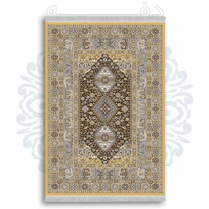 فرشینه از جنس پارچه هازان مخمل ترک طرح سنتی و مدرن برند دفه کد DDSMM151