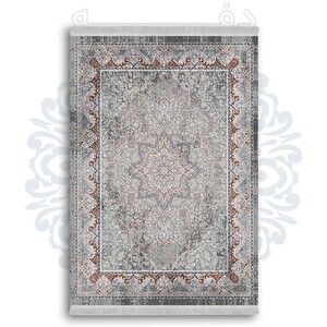 فرشینه از جنس پارچه هازان مخمل ترک طرح سنتی و مدرن برند دفه کد DDSMM186