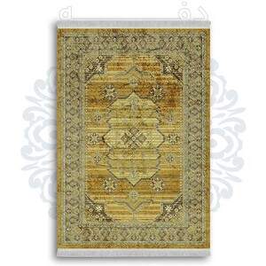 فرشینه از جنس پارچه هازان مخمل ترک طرح سنتی و مدرن برند دفه کد DDSMM218