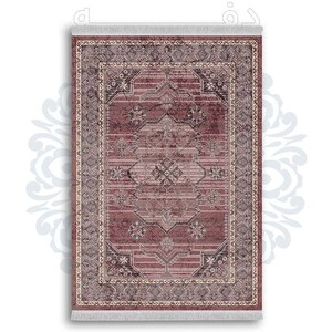 فرشینه از جنس پارچه هازان مخمل ترک طرح سنتی و مدرن برند دفه کد DDSMM240