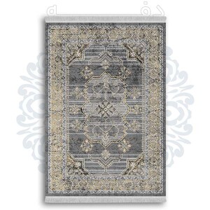 فرشینه از جنس پارچه هازان مخمل ترک طرح سنتی و مدرن برند دفه کد DDSMM267