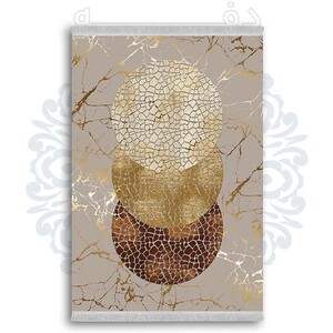 فرشینه از جنس پارچه هازان مخمل ترک طرح سنتی و مدرن برند دفه کد DDSMM317
