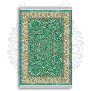 فرشینه از جنس پارچه هازان مخمل ترک طرح سنتی و مدرن برند دفه کد DDSMM341