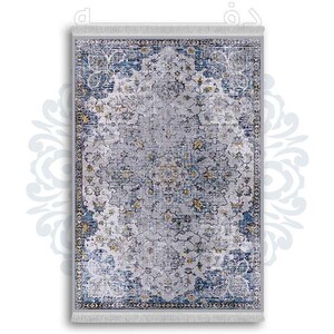 فرشینه از جنس پارچه هازان مخمل ترک طرح سنتی و مدرن برند دفه کد DDSMM343