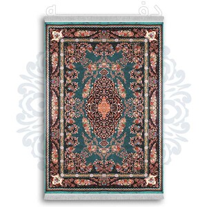 فرشینه از جنس پارچه هازان مخمل ترک طرح سنتی و مدرن برند دفه کد DDSMM344