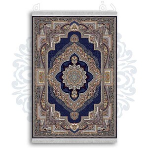 فرشینه از جنس پارچه هازان مخمل ترک طرح سنتی و مدرن برند دفه کد DDSMM359