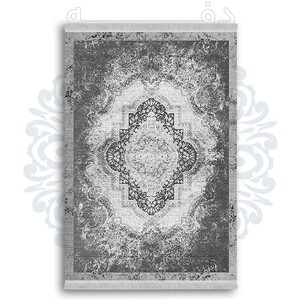 فرشینه از جنس پارچه هازان مخمل ترک طرح سنتی و مدرن برند دفه کد DDSMM361
