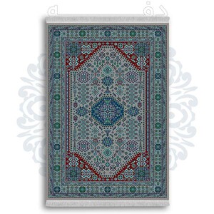 فرشینه از جنس پارچه هازان مخمل ترک طرح سنتی و مدرن برند دفه کد DDSMM374