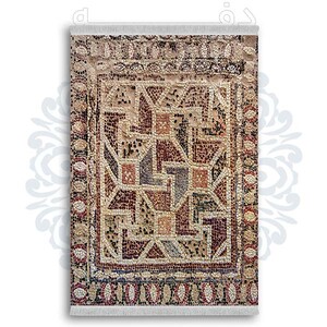 فرشینه از جنس پارچه هازان مخمل ترک طرح سنتی و مدرن برند دفه کد DDSMM383