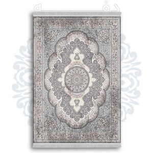 فرشینه از جنس پارچه هازان مخمل ترک طرح سنتی و مدرن برند دفه کد DDSMM384