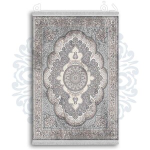 فرشینه از جنس پارچه هازان مخمل ترک طرح سنتی و مدرن برند دفه کد DDSMM392