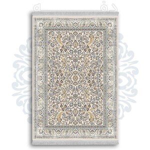 فرشینه از جنس پارچه هازان مخمل ترک طرح سنتی و مدرن برند دفه کد DDSMM395