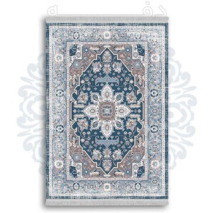 فرشینه از جنس پارچه هازان مخمل ترک طرح سنتی و مدرن برند دفه کد DDSMM401