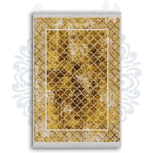 فرشینه از جنس پارچه هازان مخمل ترک طرح سنتی و مدرن برند دفه کد DDSMM411