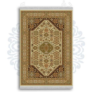 فرشینه از جنس پارچه هازان مخمل ترک طرح سنتی و مدرن برند دفه کد DDSMM431