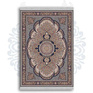 فرشینه از جنس پارچه هازان مخمل ترک طرح سنتی و مدرن برند دفه کد DDSMM444