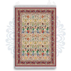 فرشینه از جنس پارچه هازان مخمل ترک طرح سنتی و مدرن برند دفه کد DDSMM459